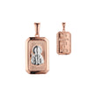 Saint Nicholas pendant in Rose Gold two tone plating colors