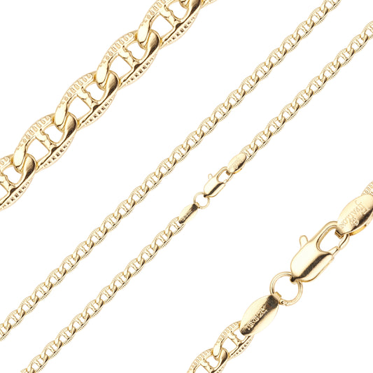 {カスタマイズ} マリナー リンク フランク ハンマード 14K ゴールド チェーン 右