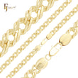 Cadenas Rombo de oro de 14 quilates con textura martillada en los flancos
