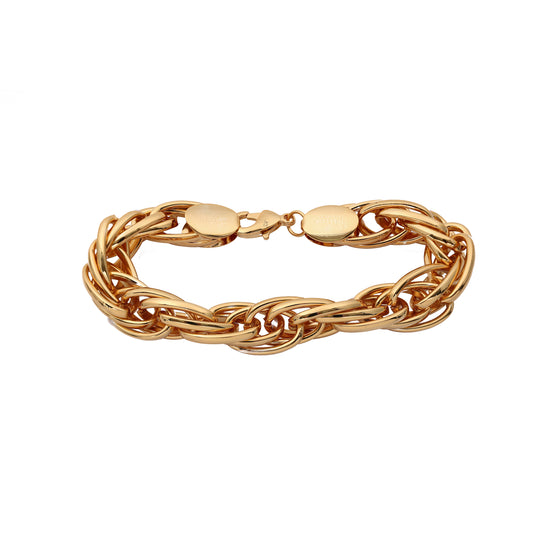 Correntes de corda banhadas em ouro 18K, ouro 14K