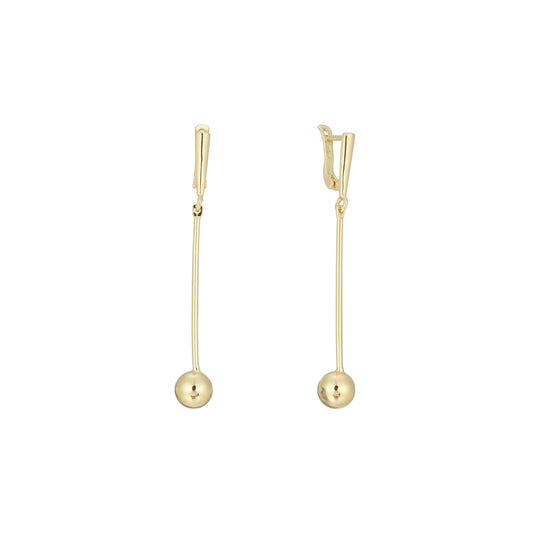 .Olivia's Beads – Lange Tropfenohrringe mit Perlen in den Beschichtungsfarben 14 Karat Gold, Weißgold und Roségold