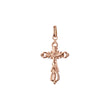 Eastern Orthodox Russian budded pendant in Rose Gold & 14K Gold plating colors