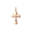 Eastern Orthodox Russian budded pendant in Rose Gold, White Gold plating colors