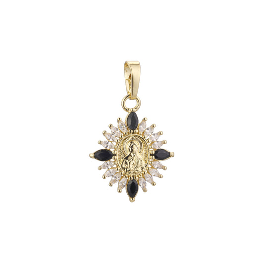 Saint Matrona pendant in Rose Gold, 14K Gold plating colors
