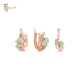 Conjunto de oro rosa con colgante
