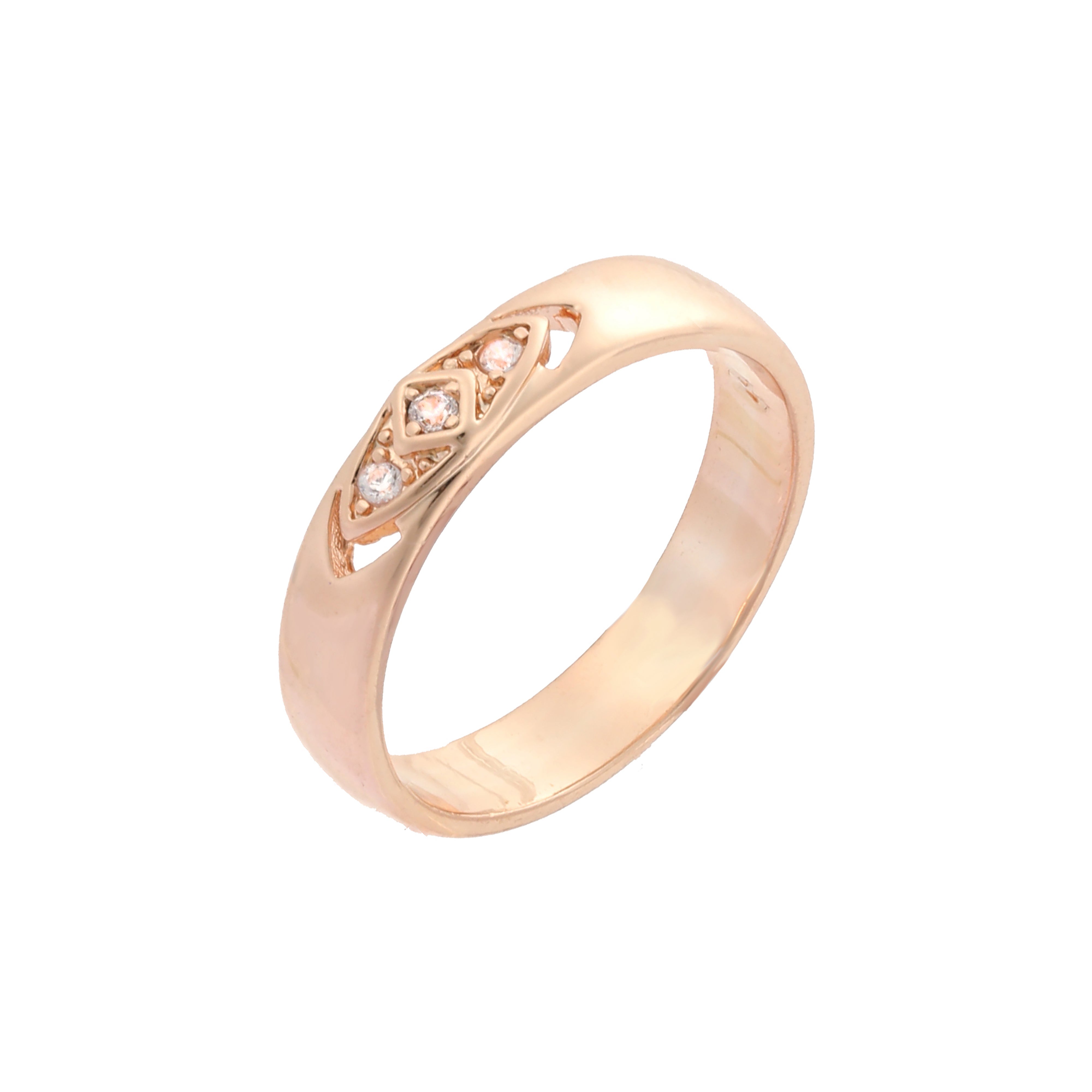 .Anillos solitarios en oro rosa, oro de 14 quilates, chapado en dos tonos