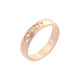 .Anillos solitarios en oro rosa, oro de 14 quilates, chapado en dos tonos