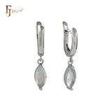 Серьги-капли Solitaire Marquise из 14-каратного золота, розового золота, белого золота