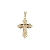 Orthodox Maltese Cross pendant in Rose Gold, 14K Gold two tone, plating colors