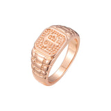 Anillos de ancla de oro rosa