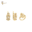 Conjunto de filigrana de oro de 14 quilates con anillos