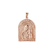 Rose Gold Virgin Mary of Vladimir pendant