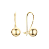 Pendientes de abalorios de gancho de alambre de linterna de cuentas en Oro 14K, colores de baño de oro rosa