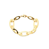 {カスタマイズ} オーバル ハーフハンマー ロロ リンク 18K ゴールド チェーン