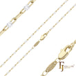Sunburst Sequin chains plated in 14K Gold, Rose Gold, two tone