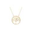 Collares árbol de la vida enchapados en Oro 14K, Oro Rosa