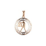 Подвеска в виде созвездия зодиака из розового золота в двух тонах - Greek Gey Halo