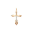 Rose Gold two tone Eastern Orthodox Russian pendant