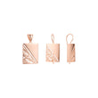 Conjunto de filigrana renacentista de oro rosa