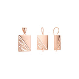 Conjunto de filigrana renacentista de oro rosa