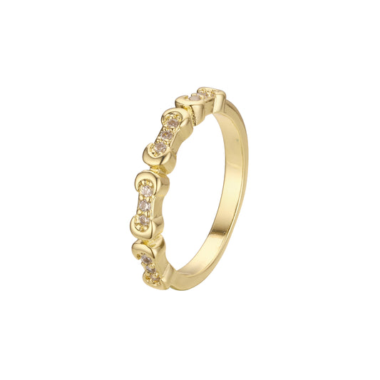 Anillos de eslabones de cadena de Oro 14K
