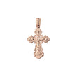 Eastern Orthodox Russian budded pendant in Rose Gold & 14K Gold plating colors