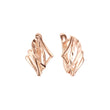 Pendientes Hojas en Oro rosa, baño bicolor