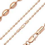 Cadenas de cuentas enchapadas en oro de 14K