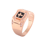 Anillos de racimo de oro rosa