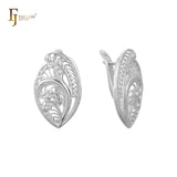 Pendientes de Filigrana en Oro de 14K, baño de Oro Rosa colores