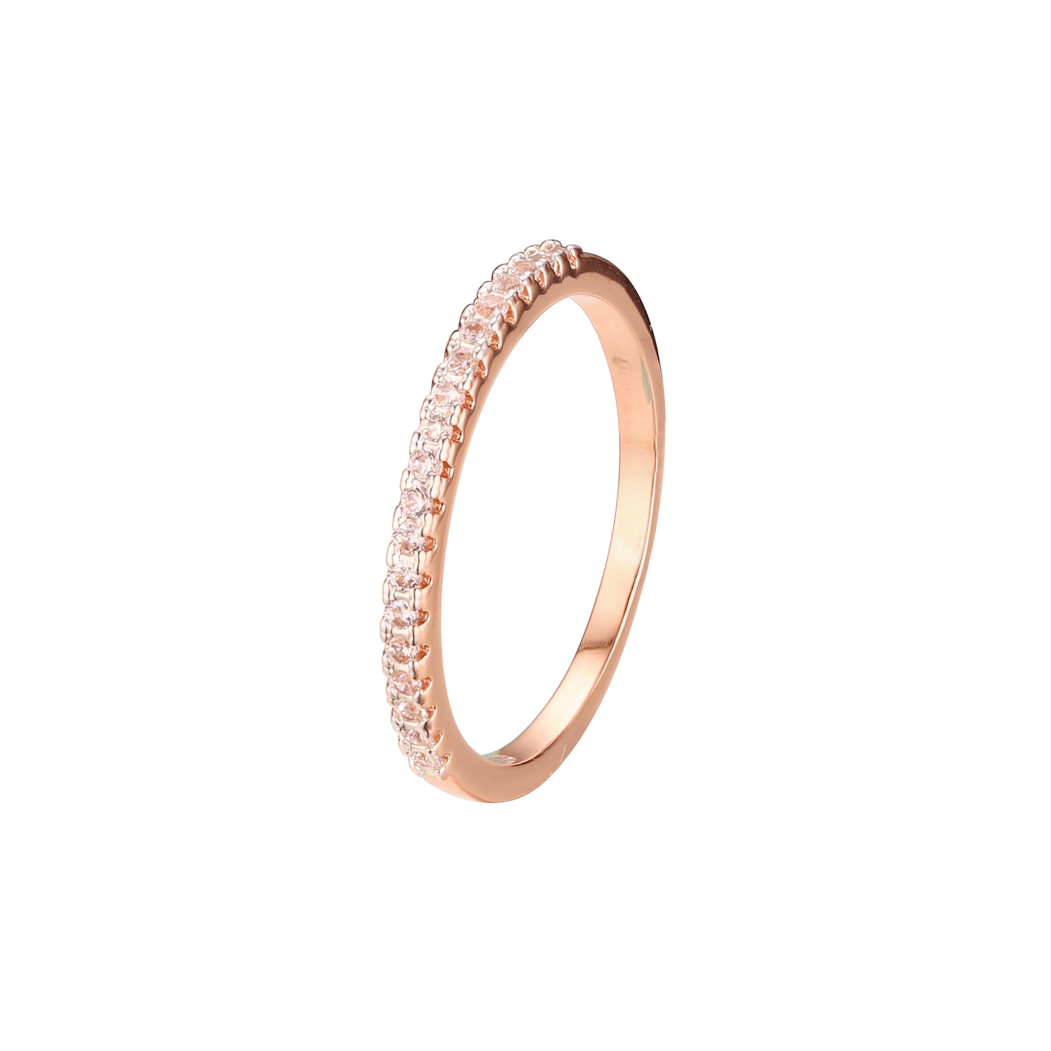 Anillo de boda Eternity en oro rosa de dos tonos