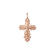 Eastern Orthodox Russian budded pendant in Rose Gold two tone, 14K Gold plating colors