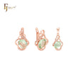 Conjunto de oro rosa con colgante