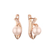 Pearl earrings in 14K Gold, Rose Gold plating colors