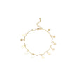 Estrellas de fantasía y cadenas de pulseras de eslabones de barra.