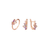Conjunto de racimo mixto de colores de oro rosa