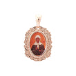 Portrait of Saint Matrona Rose Gold pendant