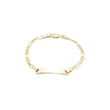 Pulseras de identificación para hombre chapadas en Oro 14K.