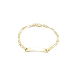 Pulseras de identificación para hombre chapadas en Oro 14K.