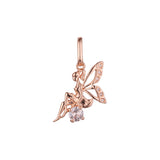 .Подвеска Fairy из розового золота двухцветного цвета с покрытием из 14-каратного золота.