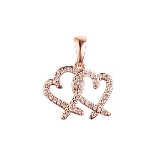 ペンダント、ローズゴールド、14K ゴールドメッキカラー