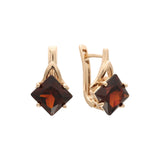 Aretes en Oro 14K, Oro Blanco, Baño en Oro Rosa colores