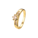 Anillos apilables en colores Oro 18K, Oro Blanco, Baño Oro 14K