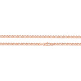Mariner star hammered cable link chains plated in 14K Gold, Rose Gold, two tone