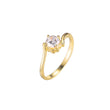 Stapelbare Ringe aus 18-kar?tigem Gold, 14-kar?tige Vergoldungsfarben