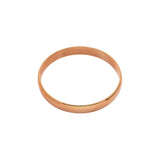 Pulseras redondas brillantes Oro 18K, Pulseras de oro rosa