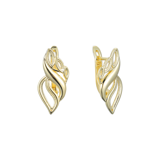 Pendientes en Oro de 14K, baño de Oro Rosa colores