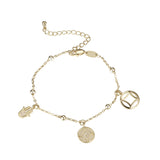 Pulseras de Hamsa enchapadas en Oro de 14K, dos tonos