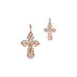Rose Gold Orthodox Crucifix Cross pendant