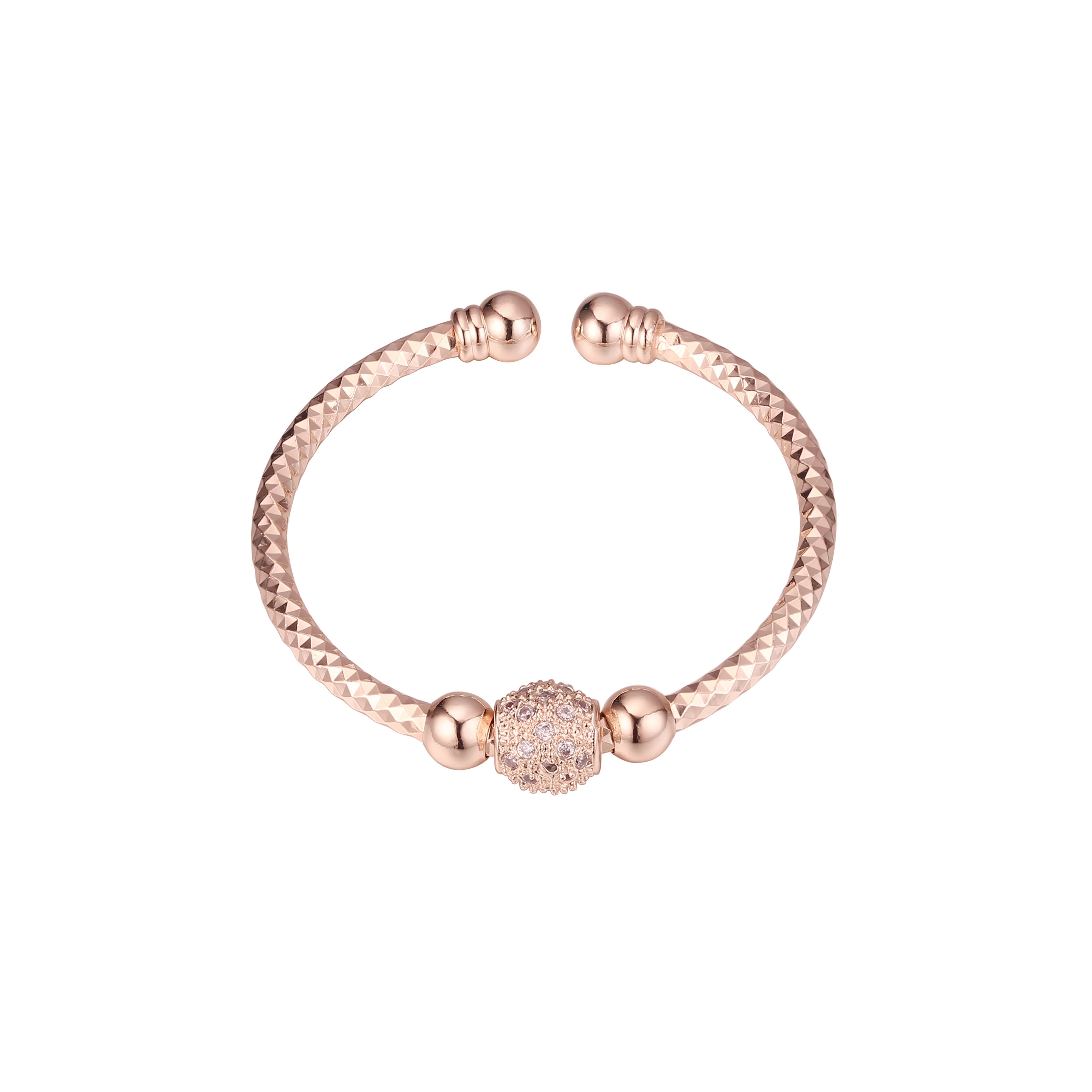 Pulseras enchapadas en Oro de 14K, colores Oro Rosa